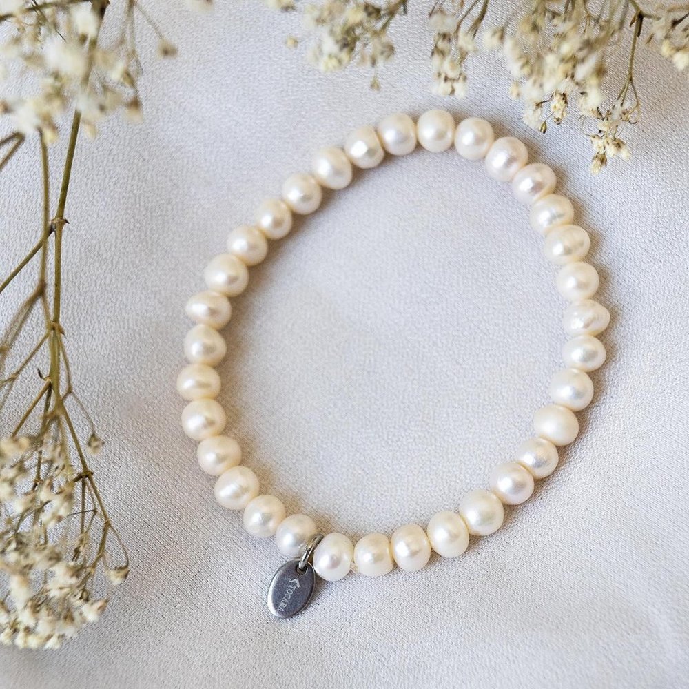 Tocara Betsy FB30002 Freshwater Pearl Bracelet 7.5" NWT